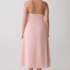 Vestido midi de lino con cuello halter Rosie – Rosa Vestido midi de lino con cuello halter Rosie – Rosa