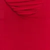 Vestido midi de malla fruncida Willa – Rubí Vestido midi de malla fruncida Willa – Rubí