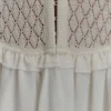 Vestido midi de punto calado Tahlia – Blanco Vestido midi de punto calado Tahlia – Blanco