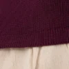 Vestido midi de punto con volantes Amirose – Ciruela Vestido midi de punto con volantes Amirose – Ciruela