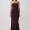 Vestido midi de punto Dimitri – Chocolate Vestido midi de punto Dimitri – Chocolate