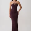 Vestido midi de punto Dimitri – Chocolate Vestido midi de punto Dimitri – Chocolate