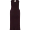 Vestido midi de punto Dimitri – Chocolate Vestido midi de punto Dimitri – Chocolate