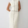 Vestido midi de punto Malone Bandage – Marfil Vestido midi de punto Malone Bandage – Marfil
