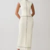 Vestido midi de punto Malone Bandage – Marfil Vestido midi de punto Malone Bandage – Marfil