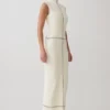 Vestido midi de punto Malone Bandage – Marfil Vestido midi de punto Malone Bandage – Marfil