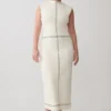Vestido midi de punto Malone Bandage – Marfil Vestido midi de punto Malone Bandage – Marfil