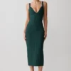 Vestido midi de punto vendaje Gia – Verde azulado Vestido midi de punto vendaje Gia – Verde azulado