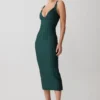 Vestido midi de punto vendaje Gia – Verde azulado Vestido midi de punto vendaje Gia – Verde azulado
