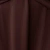 Vestido midi de satén con escote pronunciado Cyra – Chocolate oscuro Vestido midi de satén con escote pronunciado Cyra – Chocolate oscuro