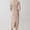 Vestido midi entallado tipo camisa Dorian – Grano jaspeado Vestido midi entallado tipo camisa Dorian – Grano jaspeado