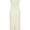 Vestido midi sin mangas de crepé Norah – Marfil Vestido midi sin mangas de crepé Norah – Marfil
