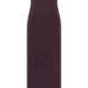 Vestido midi sin tirantes con pliegues Cary de crepé – Burdeos