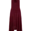 Vestido midi Sylvie Lurex Hankie – Burdeos Vestido midi Sylvie Lurex Hankie – Burdeos