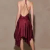 Vestido midi Sylvie Lurex Hankie – Burdeos Vestido midi Sylvie Lurex Hankie – Burdeos