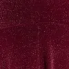 Vestido midi Sylvie Lurex Hankie – Burdeos Vestido midi Sylvie Lurex Hankie – Burdeos