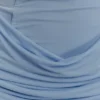 Vestido mini ceñido y de malla Mattea con pañuelo – Azul claro Vestido mini ceñido y de malla Mattea con pañuelo – Azul claro