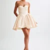 Vestido mini con corsé estructurado Hollie – Dorado Vestido mini con corsé estructurado Hollie – Dorado