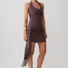 Vestido mini con cuello vuelto Lucien – Peppercorn