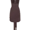 Vestido mini con cuello vuelto Lucien – Peppercorn