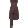 Vestido mini con cuello vuelto Lucien – Peppercorn