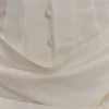 Vestido mini de algodón con cuello Tarryn – Blanco