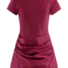 Vestido mini de algodón con cuello Tarryn – Dragonfruit