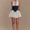 Vestido mini de algodón Denim Merlyn – Azul índigo Vestido mini de algodón Denim Merlyn – Azul índigo