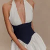 Vestido mini de algodón Denim Merlyn – Azul índigo Vestido mini de algodón Denim Merlyn – Azul índigo