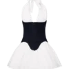 Vestido mini de algodón Denim Merlyn – Azul índigo Vestido mini de algodón Denim Merlyn – Azul índigo