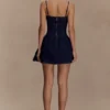 Vestido mini de Denim con festones Cheyenne – Azul índigo Vestido mini de Denim con festones Cheyenne – Azul índigo
