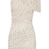 Vestido mini de malla con un solo hombro de Adrienne – Lunares Vestido mini de malla con un solo hombro de Adrienne – Lunares