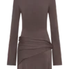Vestido mini de manga larga de punto Cresida con detalles metálicos – Peppercorn Vestido mini de manga larga de punto Cresida con detalles metálicos – Peppercorn