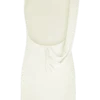 Vestido mini drapeado Henley Slinky – Marfil Vestido mini drapeado Henley Slinky – Marfil