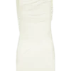 Vestido mini drapeado Henley Slinky – Marfil Vestido mini drapeado Henley Slinky – Marfil