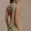Vestido mini drapeado Henley Slinky – Salvia Vestido mini drapeado Henley Slinky – Salvia