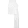 Vestido mini fruncido sin tirantes Evianna – Blanco Vestido mini fruncido sin tirantes Evianna – Blanco