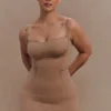 Vestido mini moldeador sin espalda Jocelyn – Latte