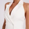 Vestido mini plisado Antoinette – Marfil Vestido mini plisado Antoinette – Marfil
