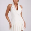 Vestido mini plisado Antoinette – Marfil Vestido mini plisado Antoinette – Marfil