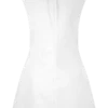 Vestido mini plisado en el cuello Ariana – Marfil Vestido mini plisado en el cuello Ariana – Marfil