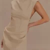 Vestido mini sin mangas Doris – Camel Vestido mini sin mangas Doris – Camel