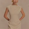 Vestido mini sin mangas Doris – Camel Vestido mini sin mangas Doris – Camel