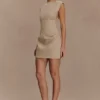 Vestido mini sin mangas Doris – Camel Vestido mini sin mangas Doris – Camel