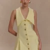 Vestido mini sin mangas Oli – Limón