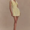 Vestido mini sin mangas Oli – Limón
