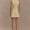 Vestido mini sin mangas Oli – Limón