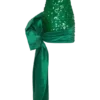 Vestido mini sin tirantes con lazo Franka – Esmeralda Vestido mini sin tirantes con lazo Franka – Esmeralda