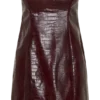 Vestido mini sin tirantes de imitación de cuero Anouk – Merlot Vestido mini sin tirantes de imitación de cuero Anouk – Merlot
