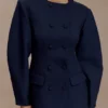 Vestido mini tipo blazer Beatrice – Azul marino Vestido mini tipo blazer Beatrice – Azul marino